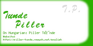 tunde piller business card